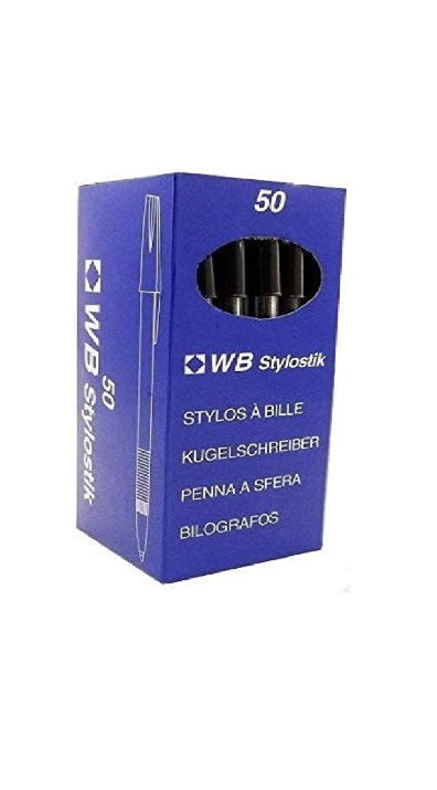 Black Pens Pack of 50 Biros