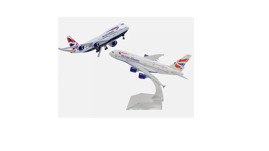 16cm A380/B747 Boeing British Airways Airlines Metal Aircraft Plane Model