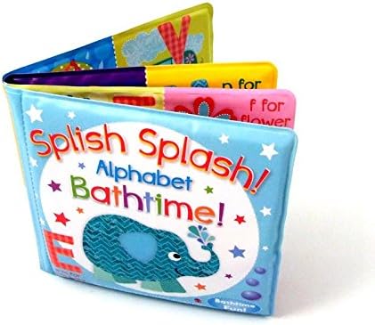 Set of 4 Baby Bath Books | First Words ABC Letters & Numbers