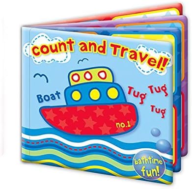Set of 4 Baby Bath Books | First Words ABC Letters & Numbers