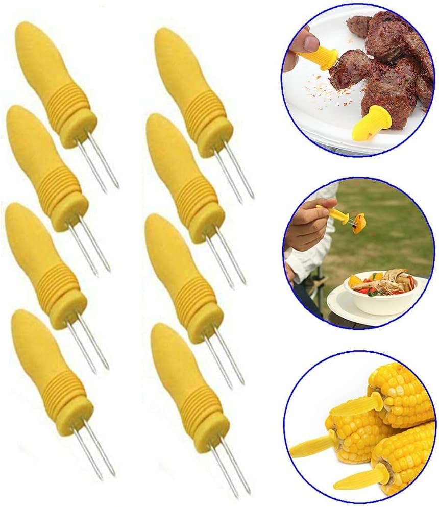 8 x Corn Skewers Stainless Steel