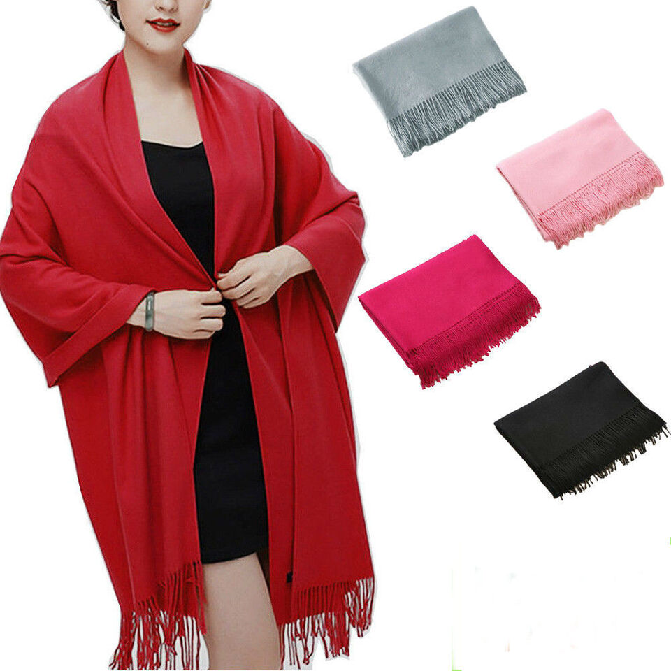 Cashmere Long Pashmina Shawl Wrap Scarf