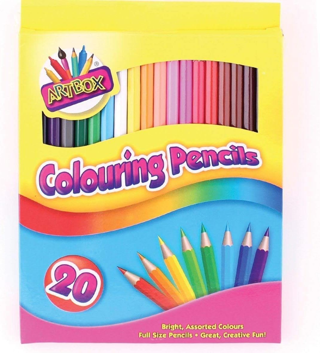 20 full size colouring pencils- Pack of 2