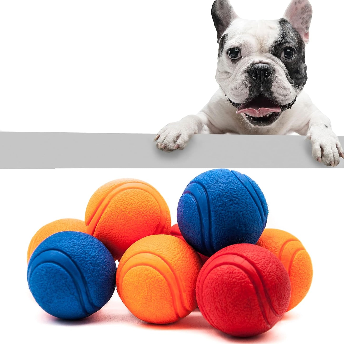 2x 5cm Solid Core Rubber Ball HIGH BOUNCING Dog Toys (8 Balls)