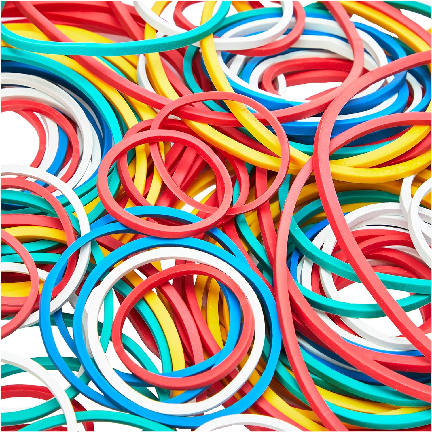 Coloured Elastic Bands, Multi, 6224