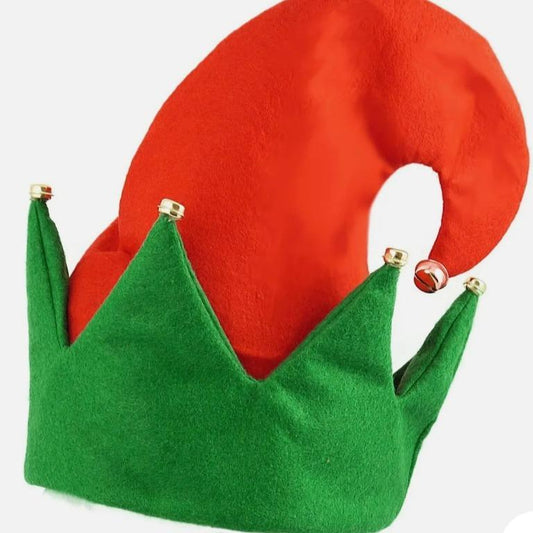 Christmas Elf Hat With Bells