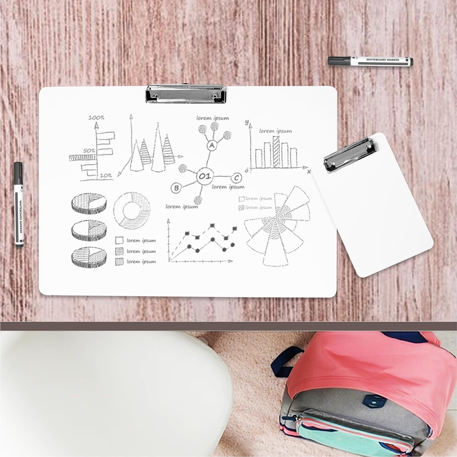 A3 Erasable Whiteboard Clipboard