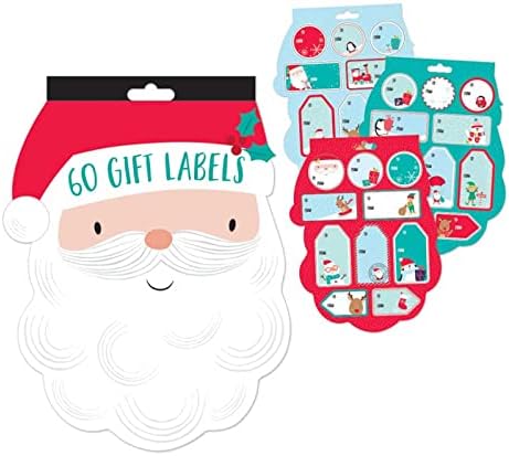 Christmas Xmas Gift Labels - Pack of 60