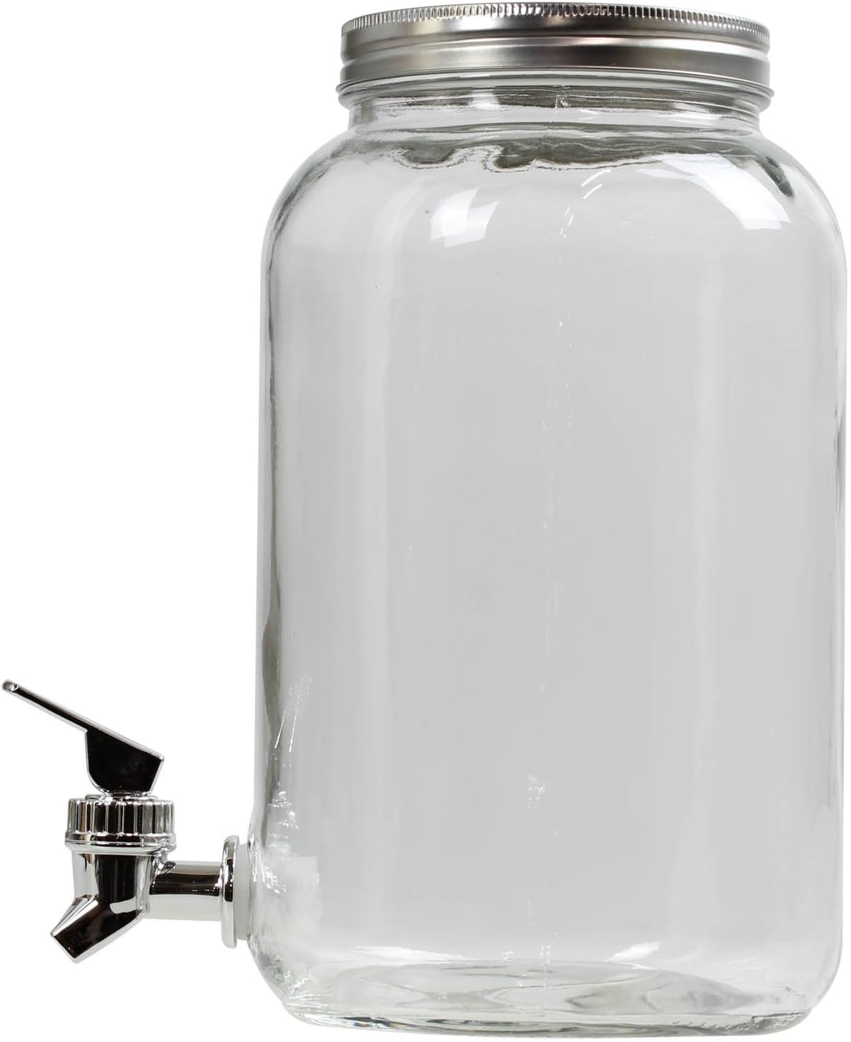 Clear Glass Drinks Dispenser with TAP 3L Juice Water Milk Cocktail JUG