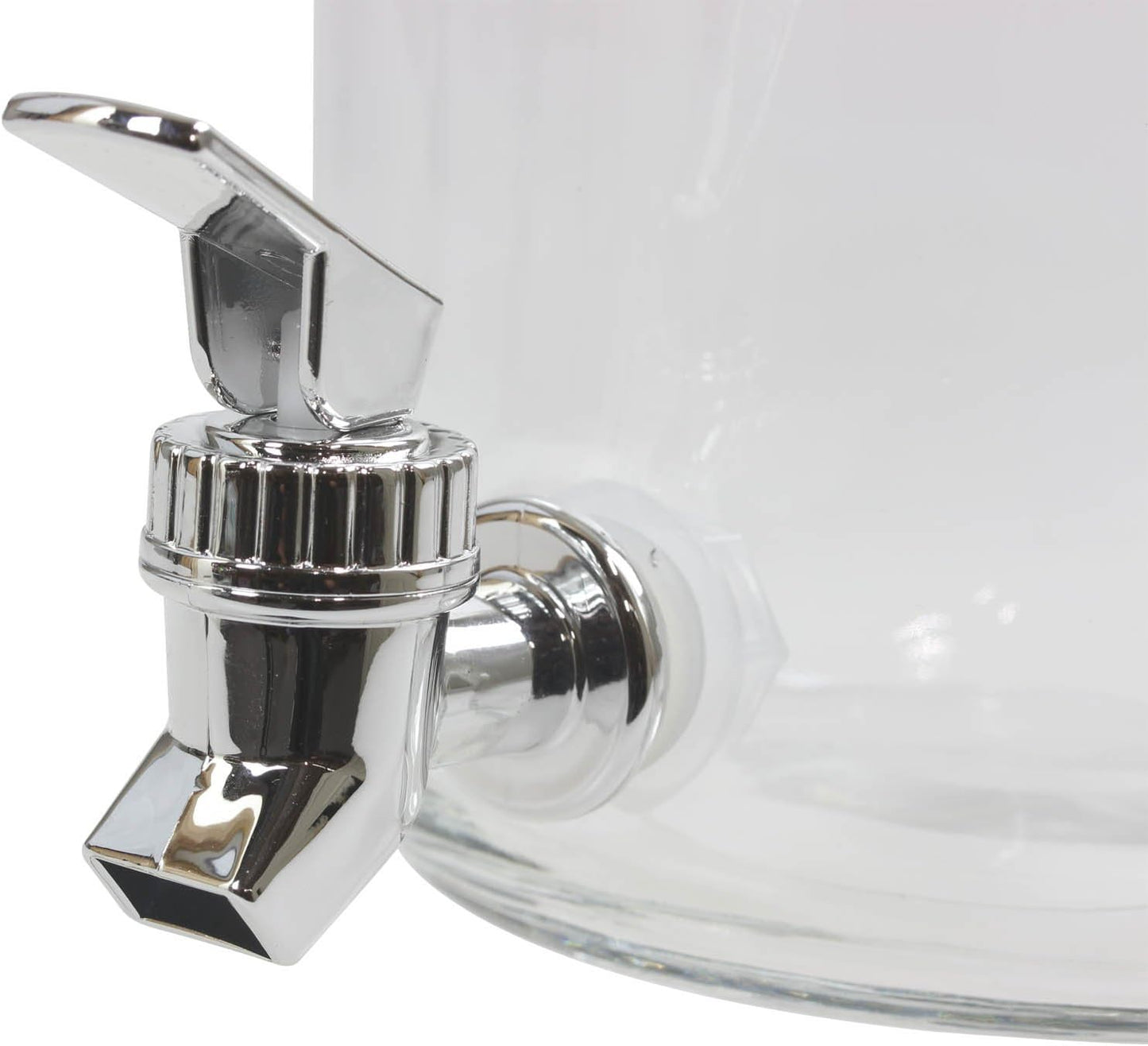 Clear Glass Drinks Dispenser with TAP 3L Juice Water Milk Cocktail JUG
