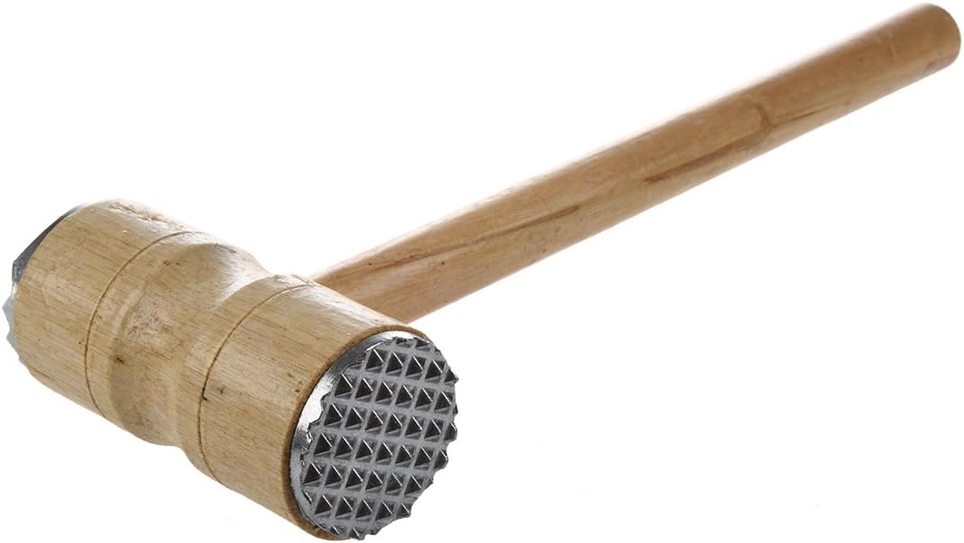 Kitchen Dual Pyramid-shaped Heads Tenderizer Meat Hammer Tool