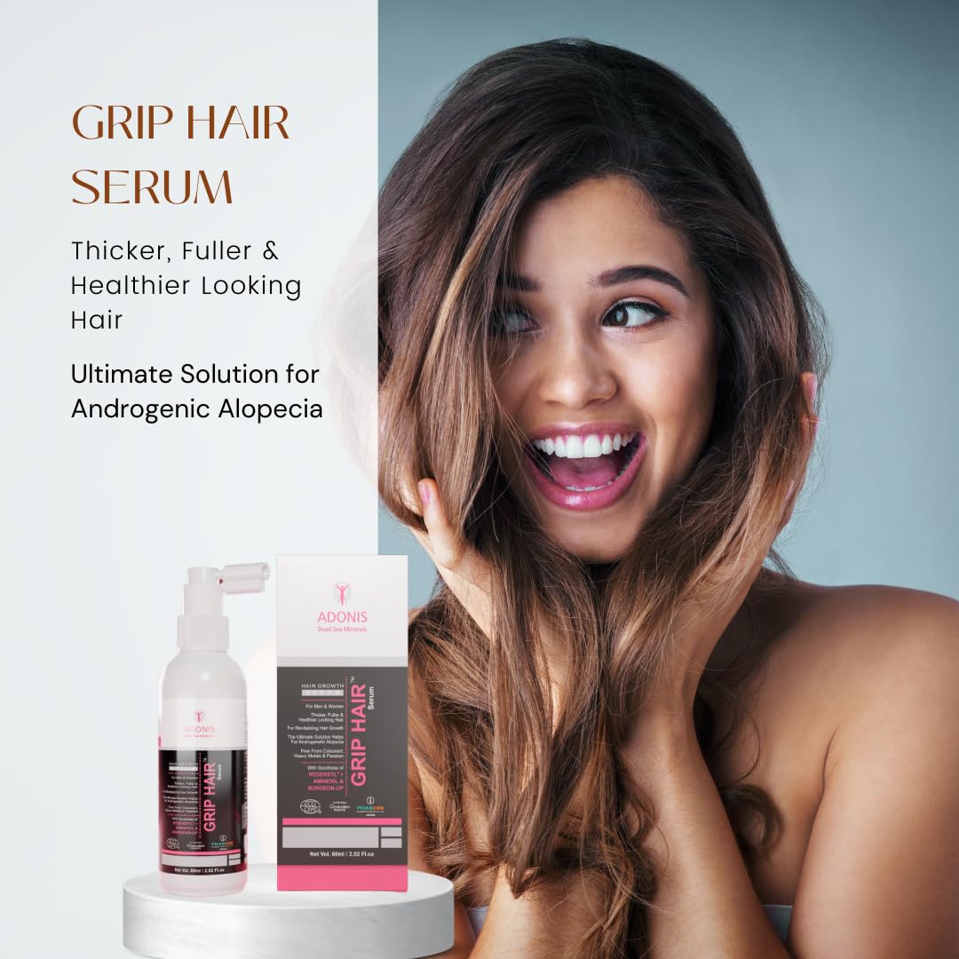 Adonis Grip Hair Serum, 60ml, Hair Care Pack Of 1