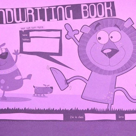 Handwriting Book (Learn to Write) - Purple Cover x 1 Single Book