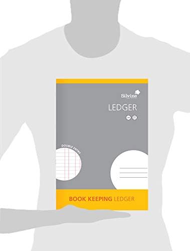A4 Book Keeping Ledger, 32 Pages Printed 'Double Entry' - Ref SJA4L-P [Pack of 6]