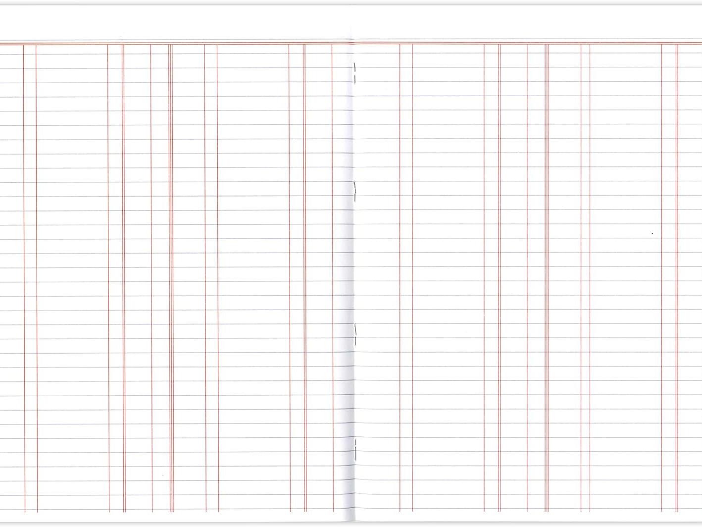A4 Book Keeping Ledger, 32 Pages Printed 'Double Entry' - Ref SJA4L-P [Pack of 6]