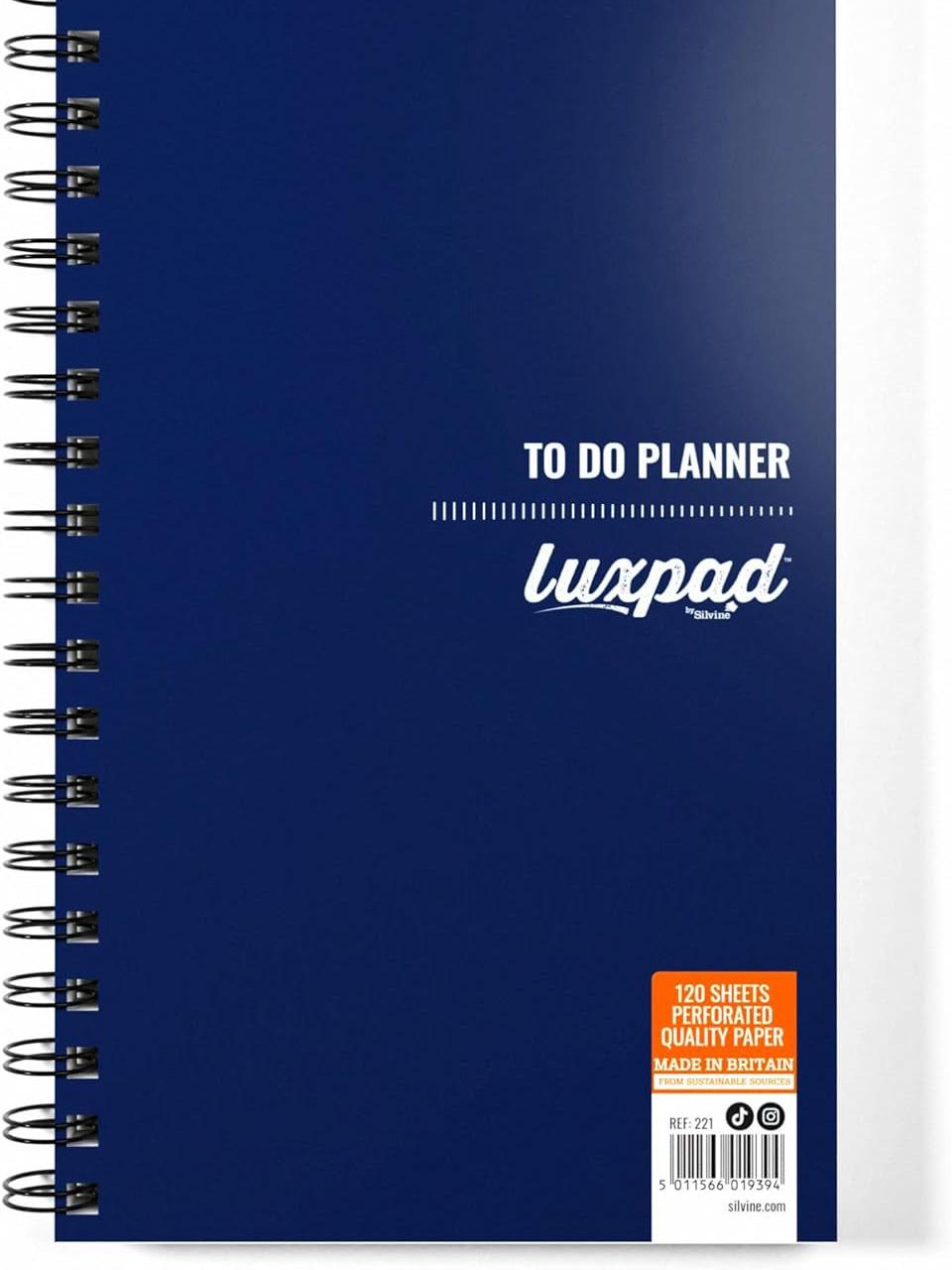 Luxpad 280 x 150mm Things To Do Planner - Printed Template (120 Sheets)