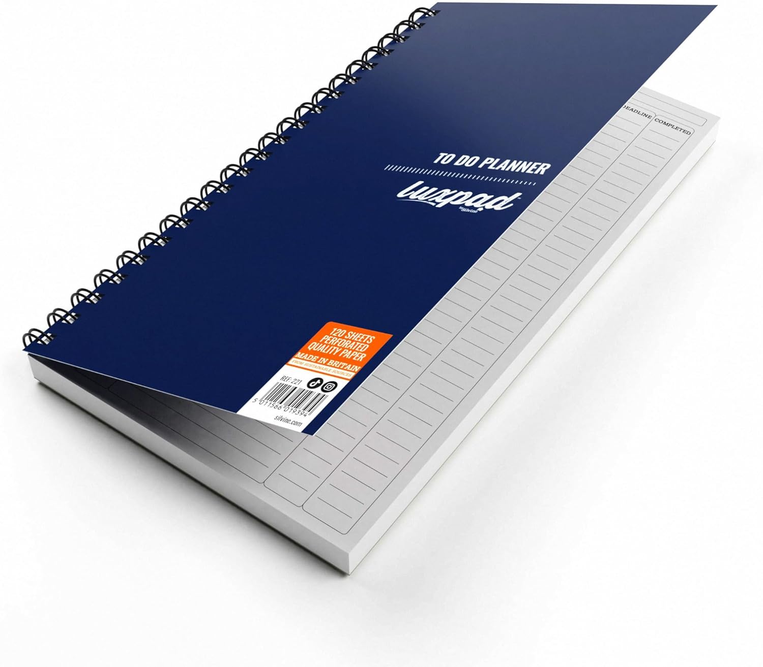 Luxpad 280 x 150mm Things To Do Planner - Printed Template (120 Sheets)