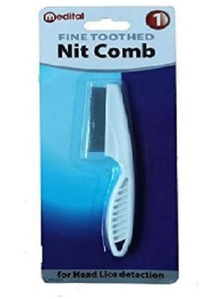 Lice Fine Metal Tooth Hair Nit Comb For Kids & Adults Use