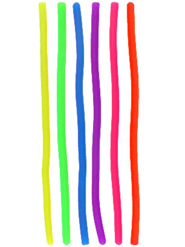 6 X ELASTIC NOODLE STRETCH FIDGET TOY