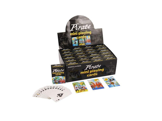 6 X PIRATE MINI PLAYING CARD