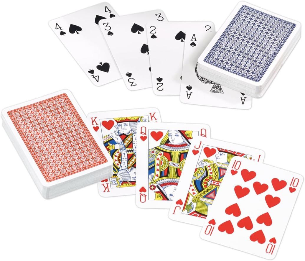Waddingtons Number 1 Playing Card Game, the classic Red and Blue Twin Pack