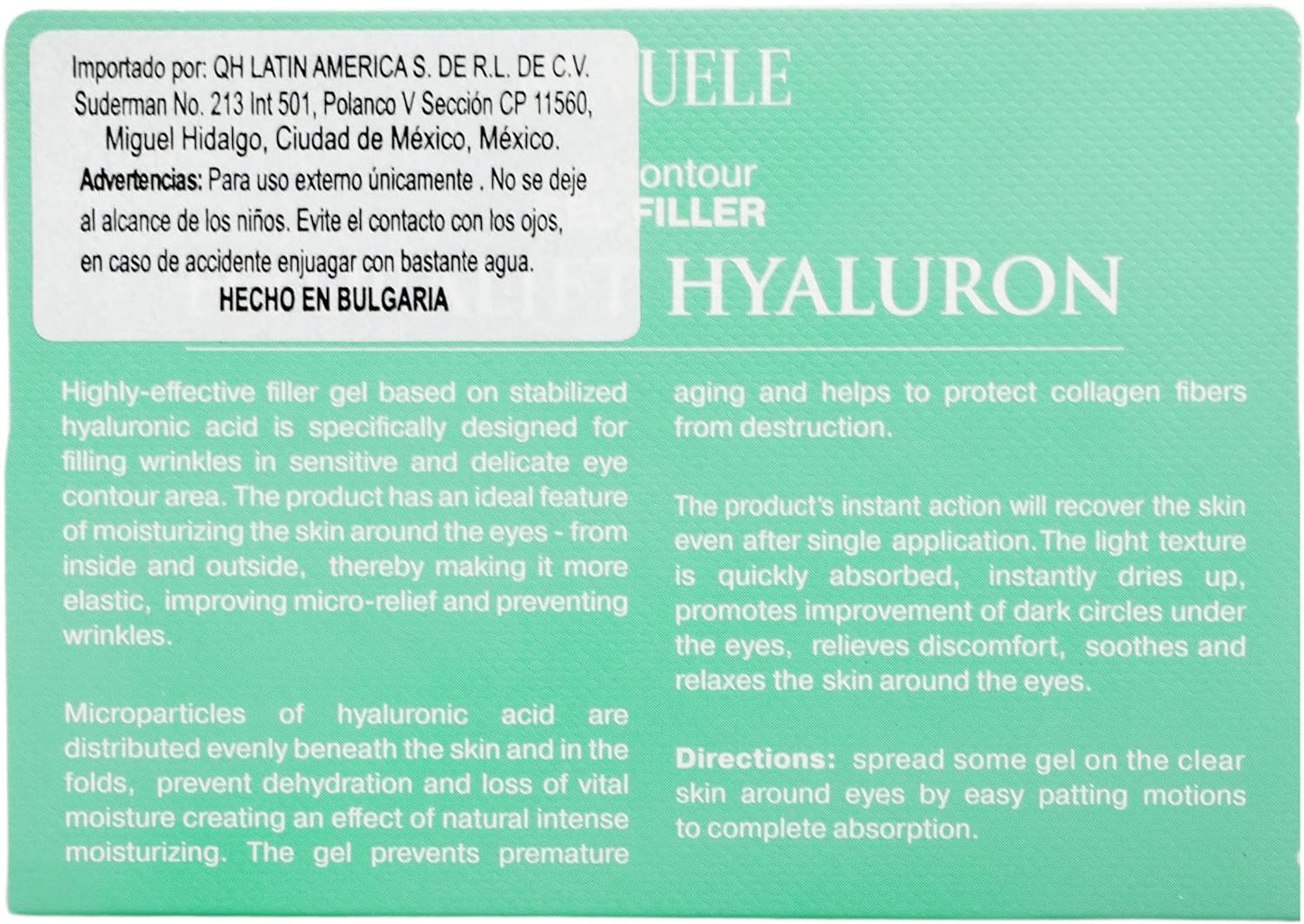 Hydralift Hyaluron Anti-Fatigue & Dark Circles Eye Contour Gel Filler - 25ml