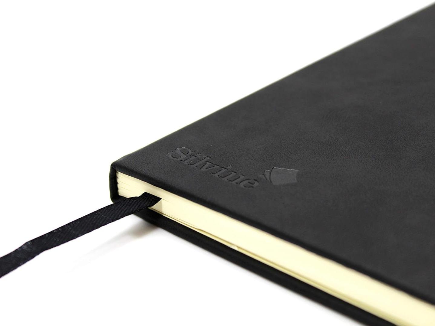 Executive Soft Feel Notebook Ruled with Marker Ribbon 160pp 90gsm A4