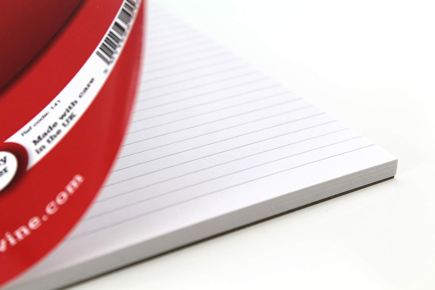 A4 Twin Wire Student's Notebook. 120 Pages Ruled Ruled 6mm Feint [Pack of 12], White