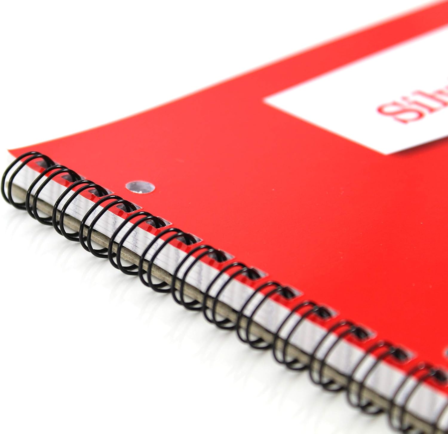 A4 Twin Wire Student's Notebook. 120 Pages Ruled Ruled 6mm Feint [Pack of 12], White