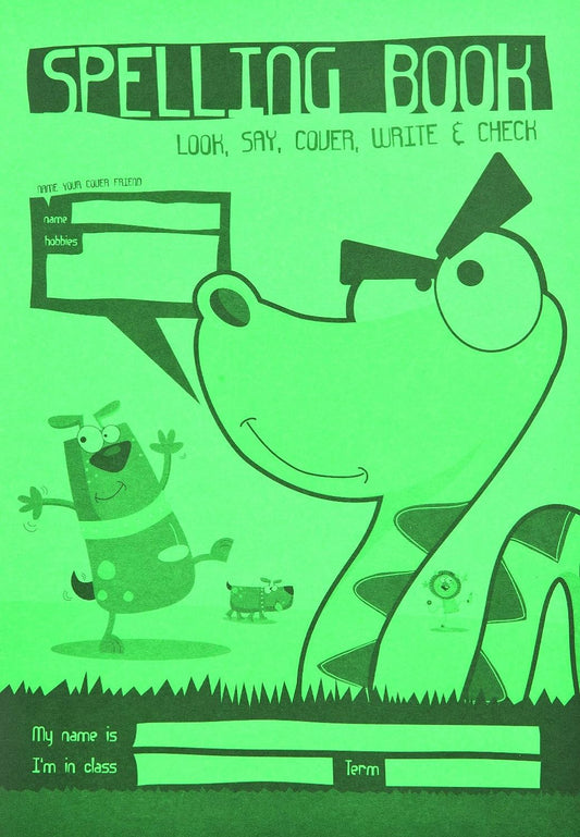 A5 spelling book - green cover