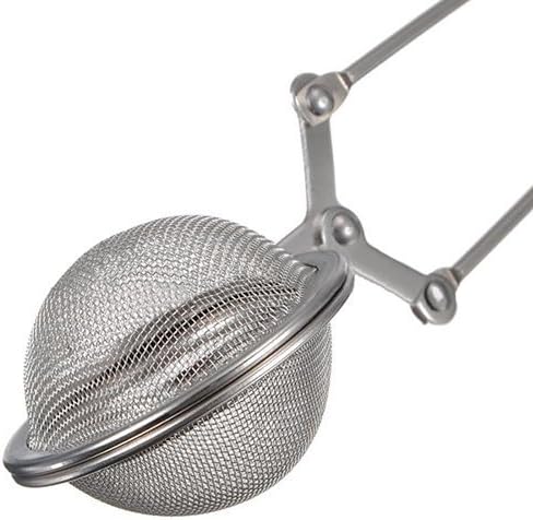 2 X Ball Shaped Stainless Steel Tea Strainer Ball Infuser Squeezer