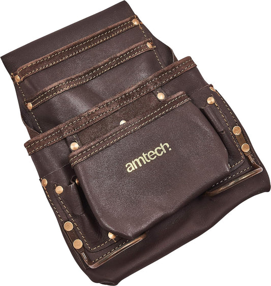 Amtech N0860 4 Pocket Heavy Duty Leather Tool Belt
