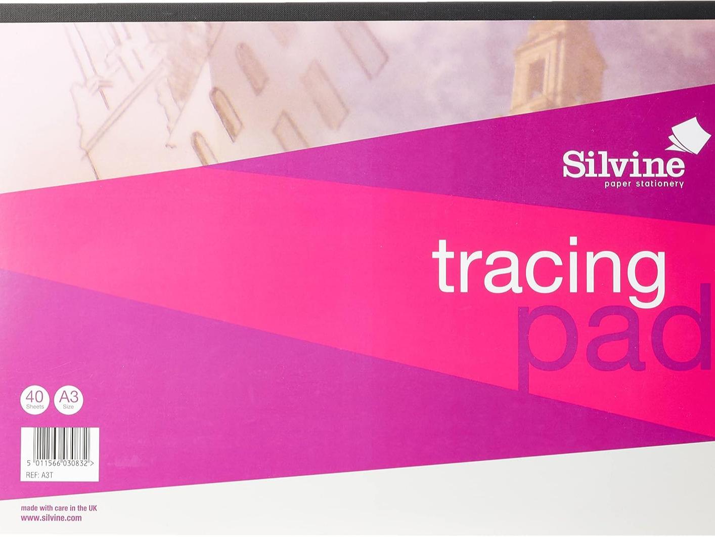 A3/A4 Everyday Tracing Pad. 40 Sheets of Quality Lightweight Tracing Paper (63gsm)