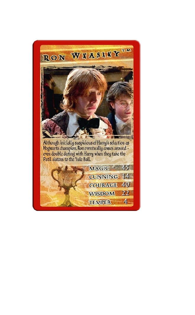 Harry Potter and the Goblet of Fire Top Trumps Card Game