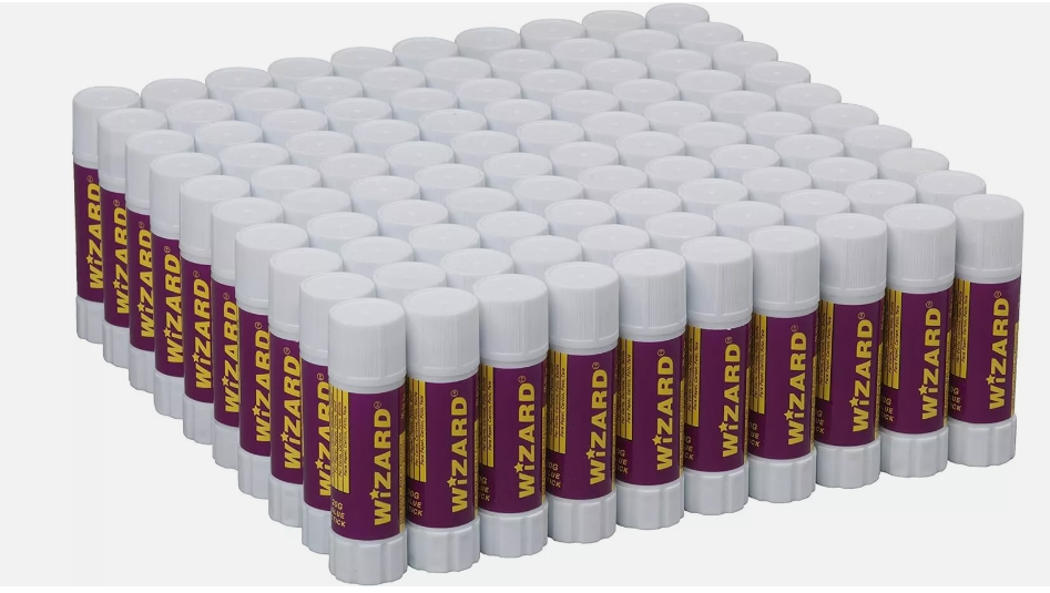 5 WIZARD 10/20/40g Glue STICKS Washable NON-TOXIC Office SCHOOL Home
